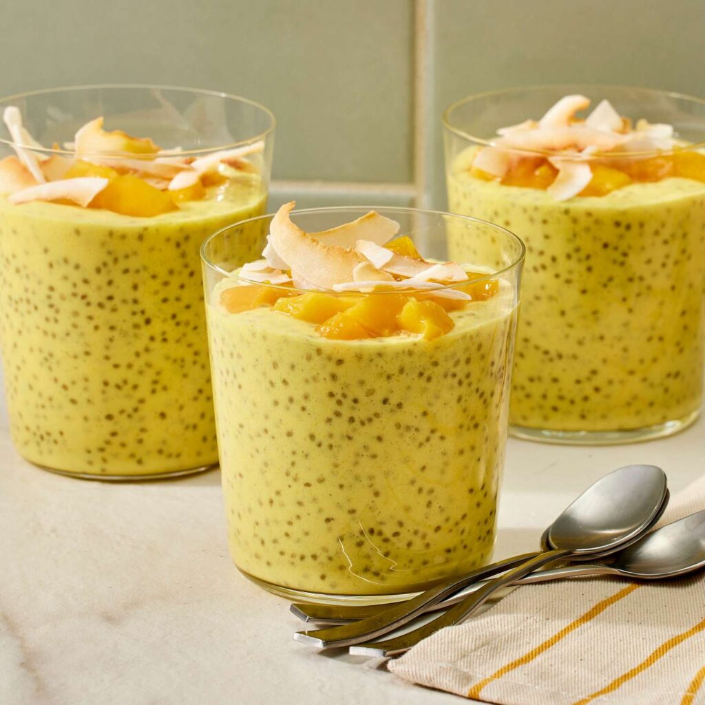 Mango Coconut Chia Pudding for Make-Ahead Breakfast
